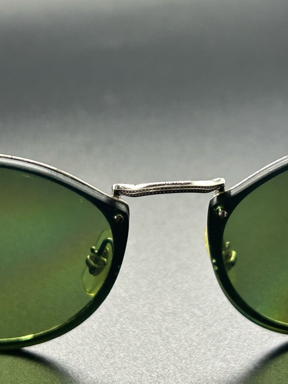 Ray-Ban Women's Round Metal Sunglasses - Green Lenses, Silver Framer - Picture 6 of 8